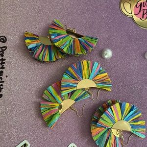 Colorful Pretty girl earrings